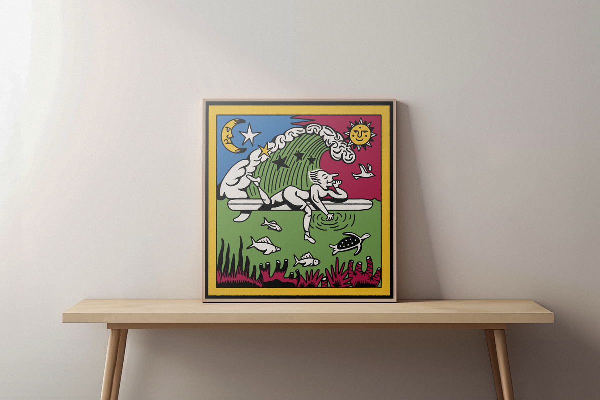 LSD Square Print - 40x40cm